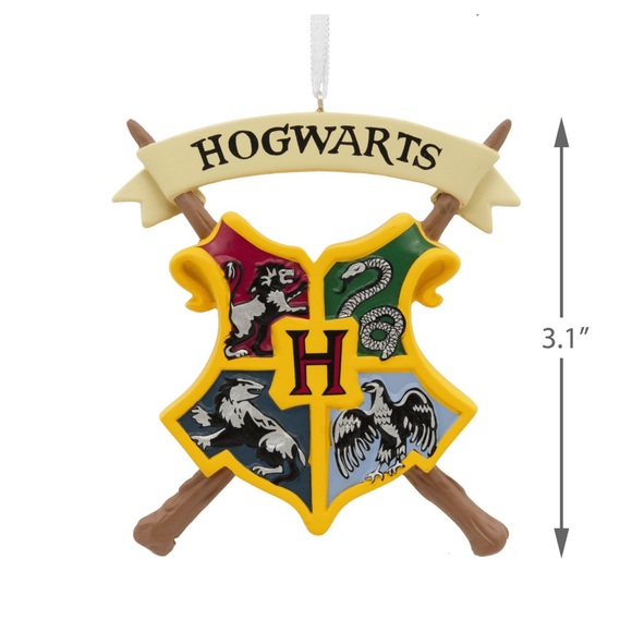 NWT Harry Potter Hogwarts crest Christmas tree ornament - Picture 3 of 7